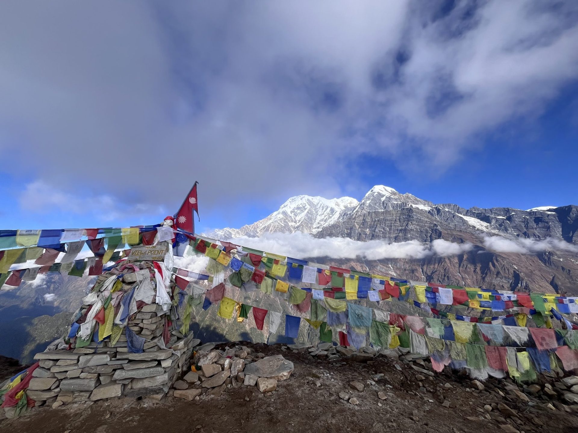 Snow-clad summits on the horizon. — Rolwaling & Lapche Valley Trek: Gaurishankar's Hidden Routes